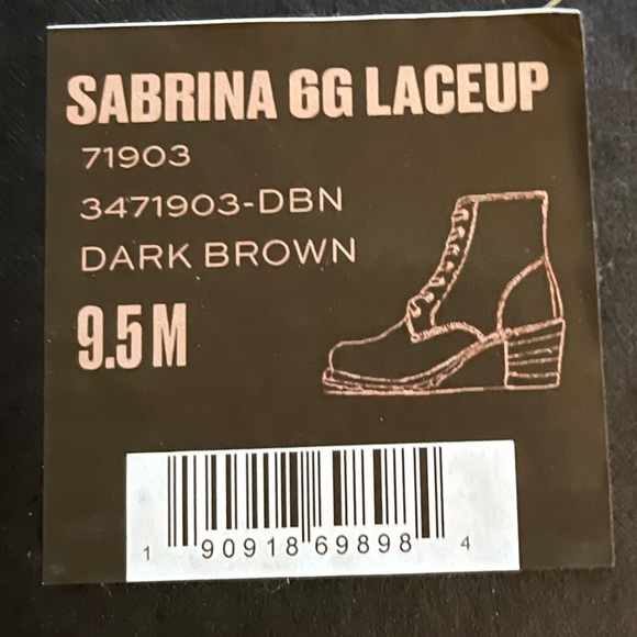 🍃💕FRYE Sabrina Waxed Suede All Leather Lace Up Bootie US 9.5 - Picture 15 of 16